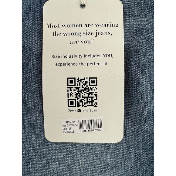 1822 Denim Jeans Size Petite 4/27 Ankle Skinny Low Rise Vintage CJ8CP201203 - Picture 16 of 16